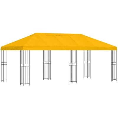 vidaXL Pavillon mit Seitenwänden 6 x 3 m Gelb Polyester und Stahl 190 3375989 vidaXL Pavillon mit Seitenwänden 6 x 3 m Gelb Polyester und Stahl 190 3375989