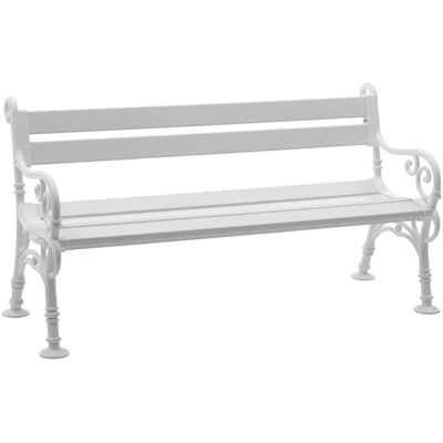Blome-Tillmann 3er-Bank Linderhof 60 cm x 85 cm x 160 cm Weiß Blome-Tillmann 3er-Bank Linderhof 60 cm x 85 cm x 160 cm Weiß
