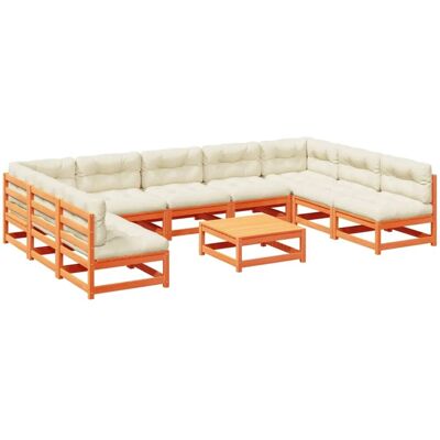 vidaXL 10-tlg. Gartensofagarnitur - Modulares Outdoor-Mobiliar vidaXL 10-tlg. Gartensofagarnitur - Modulares Outdoor-Mobiliar