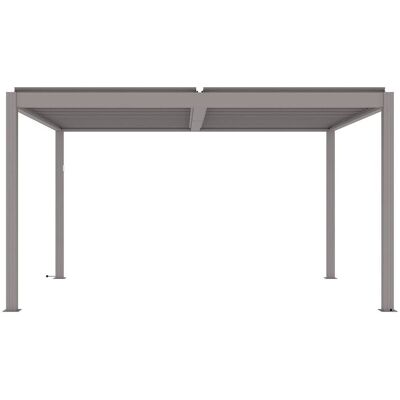 Vente-unique Selbsttragende Pergola Amadora Taupe 395 cm Vente-unique Selbsttragende Pergola Amadora Taupe 395 cm