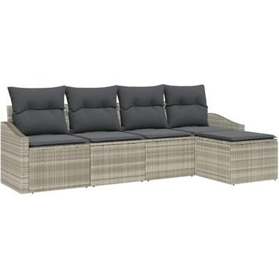 Vidaxl Gartensofa-Set - Wetterfestes Rattan, Bequeme Kissen, Modulares Design Vidaxl Gartensofa-Set - Wetterfestes Rattan, Bequeme Kissen, Modulares Design