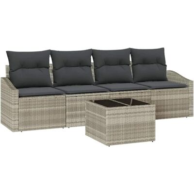 VIDAXL Garten Sofaset - Modern Außenmöbel mit Kissen VIDAXL Garten Sofaset - Modern Außenmöbel mit Kissen