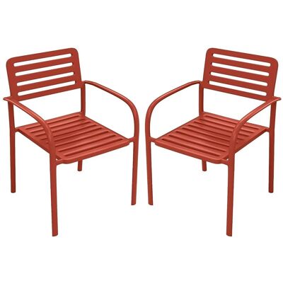 Vente-unique Gartenstuhl Nily Terracotta 55 cm Vente-unique Gartenstuhl Nily Terracotta 55 cm
