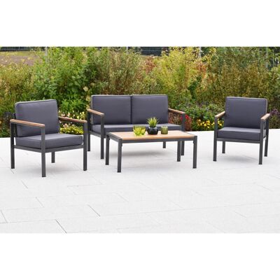 MERXX - Kavos - Graphit - Aluminium - Gartenlounge-Set MERXX - Kavos - Graphit - Aluminium - Gartenlounge-Set