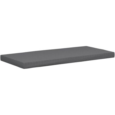 DELUKE Sitzkissen PARIS 106x48x8cm Kunststoff Dunkelgrau Sitzkissen Outdoor für Gartenbank DELUKE Sitzkissen PARIS 106x48x8cm Kunststoff Dunkelgrau Sitzkissen Outdoor für Gartenbank