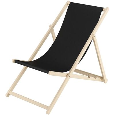 Erst-Holz Gartenliege Strandstuhl Holzstuhl aus Buche 10-100 Schwarz Erst-Holz Gartenliege Strandstuhl Holzstuhl aus Buche 10-100 Schwarz