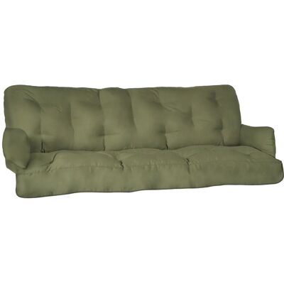 Beautissu Sitzkissen für Hollywoodschaukel Flair HS 180x50x8cm Olivegrün Beautissu Sitzkissen für Hollywoodschaukel Flair HS 180x50x8cm Olivegrün