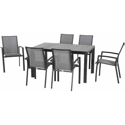 SIENA GARDEN Velia Gartentisch- und Stuhlset - Für 6 Personen SIENA GARDEN Velia Gartentisch- und Stuhlset - Für 6 Personen