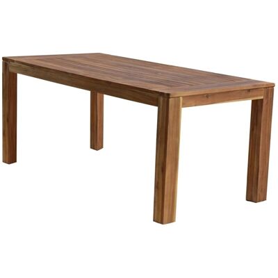 DELUKE Gartentisch PRAGUE Akazie AkazienBraun 180x90x77cm Terrassentisch Wetterfest Outdoor Tisch DELUKE Gartentisch PRAGUE Akazie AkazienBraun 180x90x77cm Terrassentisch Wetterfest Outdoor Tisch