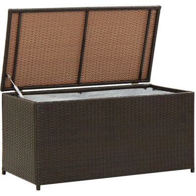 vidaXL Gartenbox Poly Rattan 100x50x50 cm Braun vidaXL Gartenbox Poly Rattan 100x50x50 cm Braun