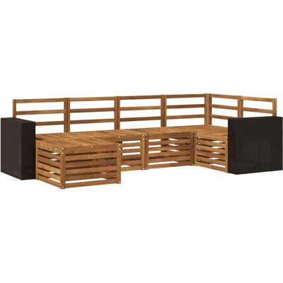 vidaXL Ecksofa Set 6 Stk Natur 3384570 vidaXL Ecksofa Set 6 Stk Natur 3384570