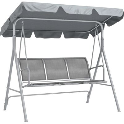Outsunny 3-Sitzer Gartenschaukel 170 x 110 x 153 cm Grau Outsunny 3-Sitzer Gartenschaukel 170 x 110 x 153 cm Grau