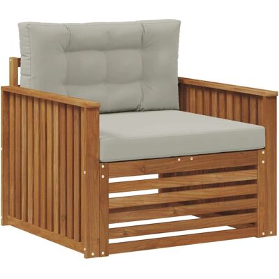 vidaXL Outdoor-Sofagarnitur Massives Akazienholz und Polyester Natur 3436391 vidaXL Outdoor-Sofagarnitur Massives Akazienholz und Polyester Natur 3436391