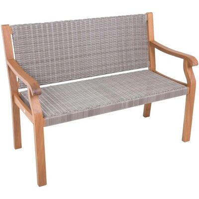 DELUKE Gartenbank BARI 120cm Breit Eukalyptus Natur Terrassenbank Wetterfest Sitzbank Outdoor Bank DELUKE Gartenbank BARI 120cm Breit Eukalyptus Natur Terrassenbank Wetterfest Sitzbank Outdoor Bank