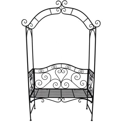 Garden Pleasure Gartenbank Colima - Metall, Schwarz, 124cm - Gartenmöbel Garden Pleasure Gartenbank Colima - Metall, Schwarz, 124cm - Gartenmöbel