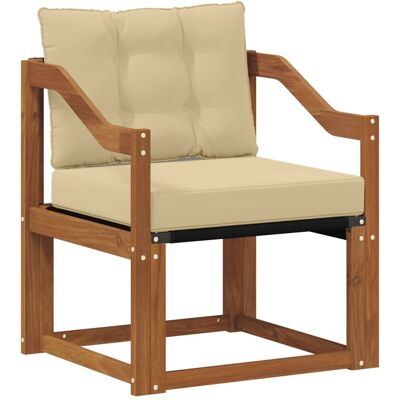 vidaXL Sofa mit Armlehnen Massives Akazienholz und Textilene 3436309 vidaXL Sofa mit Armlehnen Massives Akazienholz und Textilene 3436309