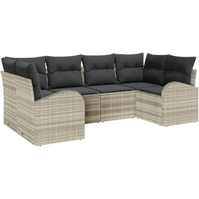 Vidaxl Gartensofagarnitur - 6-teiliges modulares Rattan-Set Vidaxl Gartensofagarnitur - 6-teiliges modulares Rattan-Set
