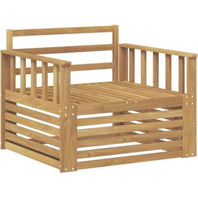 vidaXL Outdoor-Sofa Massivholz Akazie Weiß 3439126 vidaXL Outdoor-Sofa Massivholz Akazie Weiß 3439126