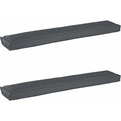 vidaxl Sitzkissen-Set für Bänke - Wasserabweisend, Modern, 2 Stück vidaxl Sitzkissen-Set für Bänke - Wasserabweisend, Modern, 2 Stück