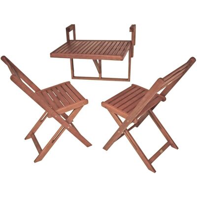 DELUKE Balkonmöbel-Set PISA Eukalyptus Natur Balkon-Set Gartenmöbel-Set Sitzgruppe Balkonstuhl Balkontisch DELUKE Balkonmöbel-Set PISA Eukalyptus Natur Balkon-Set Gartenmöbel-Set Sitzgruppe Balkonstuhl Balkontisch