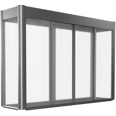 Biohort Gewächshausaufsatz Florentina für HochBeet 2 m x 0,5 m QuarzgrauMetallic Biohort Gewächshausaufsatz Florentina für HochBeet 2 m x 0,5 m QuarzgrauMetallic