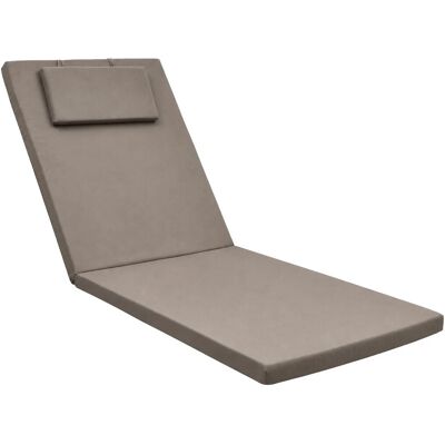 Beautissu Gartenliege Auflage Sonnenliege Loft RL 200x60x5cm Taupe Beautissu Gartenliege Auflage Sonnenliege Loft RL 200x60x5cm Taupe