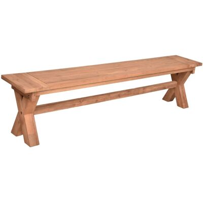 DELUKE Gartenbank NORMA 200cm Breit Teak Natur Terrassenbank Wetterfest Sitzbank Outdoor Bank DELUKE Gartenbank NORMA 200cm Breit Teak Natur Terrassenbank Wetterfest Sitzbank Outdoor Bank