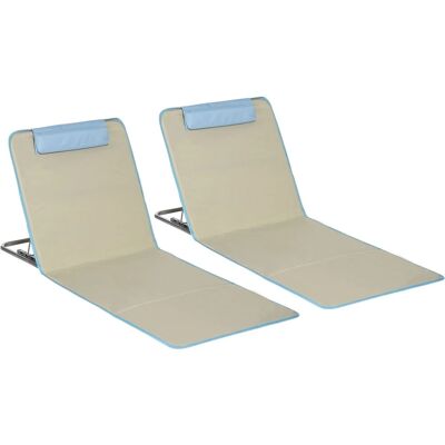 Furnicato Strandmatten Set 2 Faltbare Liegen Beige 124l X 53b X 35 45h Cm Furnicato Strandmatten Set 2 Faltbare Liegen Beige 124l X 53b X 35 45h Cm