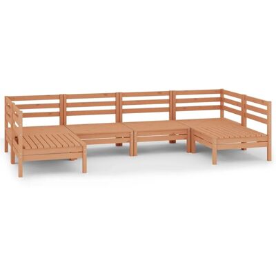 vidaXL Gartenlounge-Set 6-teilig Honigbraun Massivholz Kiefer - Gartentisch vidaXL Gartenlounge-Set 6-teilig Honigbraun Massivholz Kiefer - Gartentisch