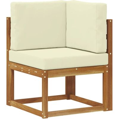vidaXL Outdoor-Sofagarnitur mit Kissen 6-Tlg Natur und Creme 3366898 vidaXL Outdoor-Sofagarnitur mit Kissen 6-Tlg Natur und Creme 3366898