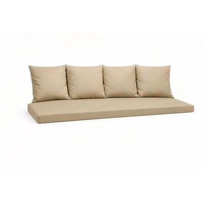Setgarden Mix Bench Kissen Outdoor Kissen Bankauflage 170x60+4x50x56cm Kissen Für 3-Sitzer Bänke 1tlg Beige Setgarden Mix Bench Kissen Outdoor Kissen Bankauflage 170x60+4x50x56cm Kissen Für 3-Sitzer Bänke 1tlg Beige
