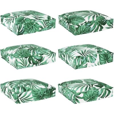 vidaXL Kissen Blatt 6 Stk Blattmuster 40 x 40 x 8 cm Oxford-Stoff 42001606 vidaXL Kissen Blatt 6 Stk Blattmuster 40 x 40 x 8 cm Oxford-Stoff 42001606