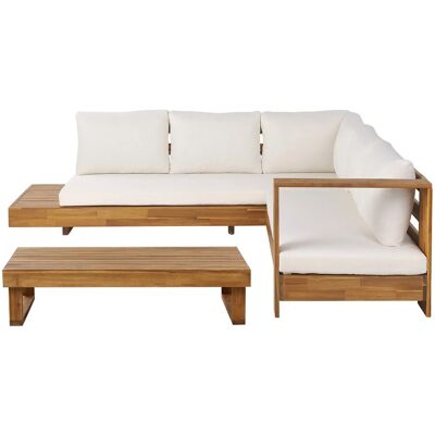 Beliani Lounge Set MARETTIMO Cremeweiß Beliani Lounge Set MARETTIMO Cremeweiß