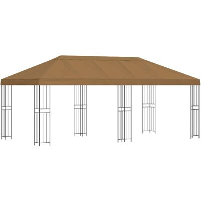 vidaXL Pavillon mit Seitenwänden 6 x 3 m Beige Polyester und Stahl 190 3375982 vidaXL Pavillon mit Seitenwänden 6 x 3 m Beige Polyester und Stahl 190 3375982