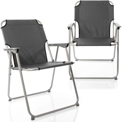 BigDean 2 Stück Klappstuhl Faltstuhl Angelstuhl Anthrazit Grau Robust Klappbar Bis 120 Kg Belastbar Klassischer Gartenstuhl Für Garten Camping BigDean 2 Stück Klappstuhl Faltstuhl Angelstuhl Anthrazit Grau Robust Klappbar Bis 120 Kg Belastbar Klassischer Gartenstuhl Für Garten Camping