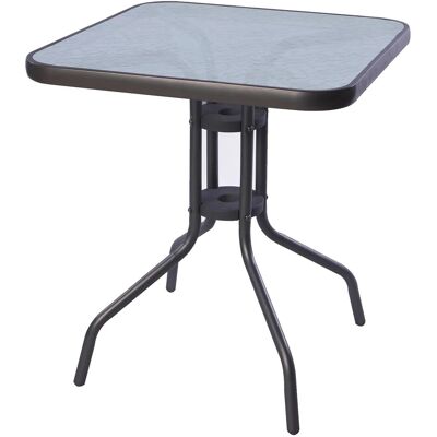 Mojawo - 60x60 Glass Table - Anthrazit - 60x60 - Gartentisch Mojawo - 60x60 Glass Table - Anthrazit - 60x60 - Gartentisch