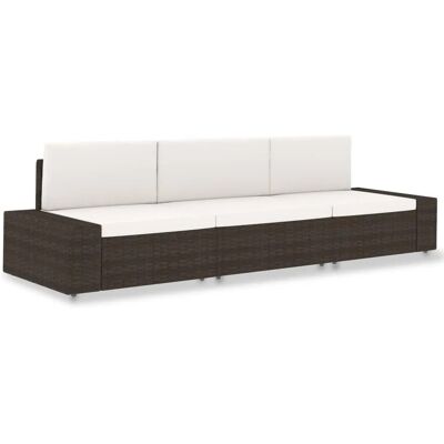 vidaXL Nova Modulare Gartensofa - Braun - Couch vidaXL Nova Modulare Gartensofa - Braun - Couch