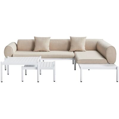 BELIANI Gartenset - Modernes Aluminium-Outdoormöbel BELIANI Gartenset - Modernes Aluminium-Outdoormöbel
