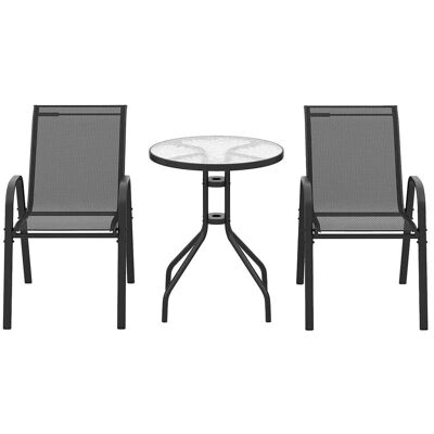 Costway Gartenmöbel-Set - 3-teiliges Außen Bistro Set Costway Gartenmöbel-Set - 3-teiliges Außen Bistro Set