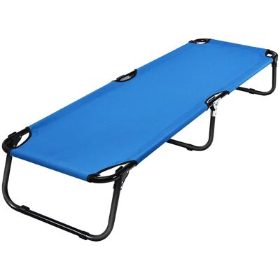 Costway Feldbett Campingbett Faltbar Klappbett Liege 191 x 56 x 31 cm Blau Costway Feldbett Campingbett Faltbar Klappbett Liege 191 x 56 x 31 cm Blau