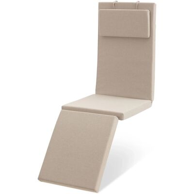 Beautissu Outdoor Deckchairauflage QD-DC 175x45x5cm Beige Beautissu Outdoor Deckchairauflage QD-DC 175x45x5cm Beige