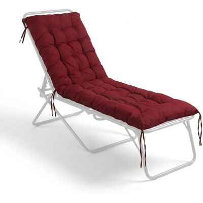 Relaxdays Bankauflage Polyester Rot Gesteppt mit Bindebändern 160 cm x 50 cm Relaxdays Bankauflage Polyester Rot Gesteppt mit Bindebändern 160 cm x 50 cm