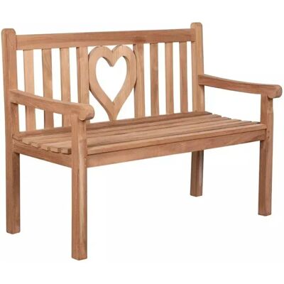 GarWoh Gartenbank Herz Teak GarWoh Gartenbank Herz Teak