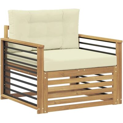 vidaXL Outdoor-Sofa Polyester Weiß 3439147 vidaXL Outdoor-Sofa Polyester Weiß 3439147