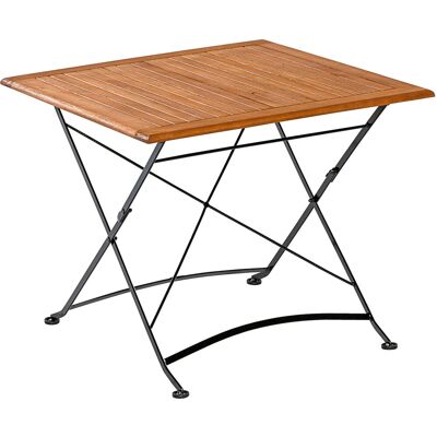 Merxx Klapptisch Schlossgarten Quadratisch Holz Natur 75 cm x 75 cm Merxx Klapptisch Schlossgarten Quadratisch Holz Natur 75 cm x 75 cm