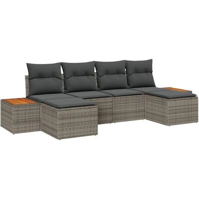 Vidaxl Modernes Gartensofaset - 6 Teile, Wetterfeste Kissen Vidaxl Modernes Gartensofaset - 6 Teile, Wetterfeste Kissen
