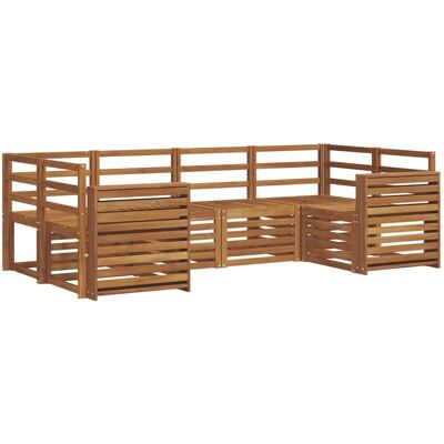 vidaXL Sofagarnituren 6 Tlg Natur Massivholz Akazie 3375374 vidaXL Sofagarnituren 6 Tlg Natur Massivholz Akazie 3375374