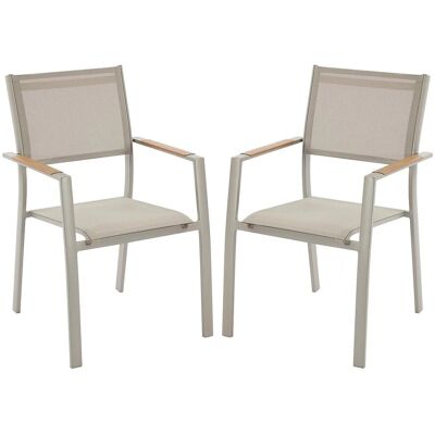 Vente-unique Gartenstuhl Macila Taupe 57 cm Vente-unique Gartenstuhl Macila Taupe 57 cm