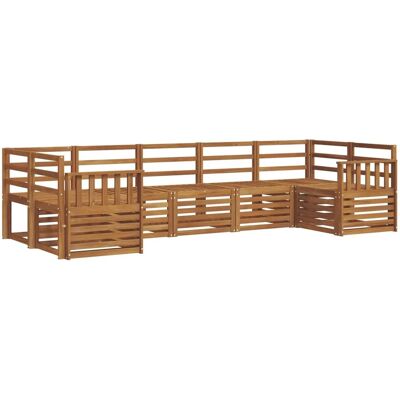 vidaXL Sofagarnituren 7-Tlg Natur Massivholz Akazie 3375399 vidaXL Sofagarnituren 7-Tlg Natur Massivholz Akazie 3375399