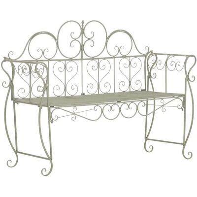 DELUKE Gartenbank LENAR Metall Grünfarbig 128x46x94cm Metallbank Garten 2 Seitzer Bank Terrasse Vintage Antik Gartenbank DELUKE Gartenbank LENAR Metall Grünfarbig 128x46x94cm Metallbank Garten 2 Seitzer Bank Terrasse Vintage Antik Gartenbank